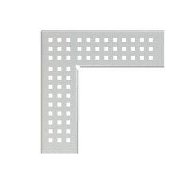 ALCA sarok drén folyóka rács 75 mm, horganyzott acél ALCA sarok drén folyóka rács 75 mm, horganyzott acél