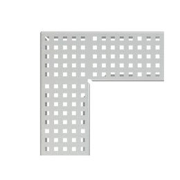 ALCA sarok drén folyóka rács 100 mm, horganyzott acél
