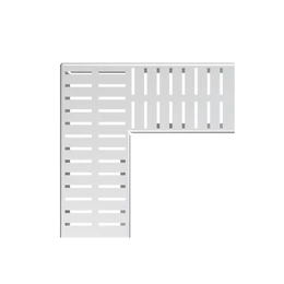 ALCA sarok drén folyóka rács 100 mm, rozsdamentes acél ALCA sarok drén folyóka rács 100 mm, rozsdamentes acél