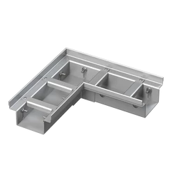 ALCA sarok drén folyóka 100 mm állítható, rozsdamentes acél ALCA sarok drén folyóka 100 mm állítható, rozsdamentes acél