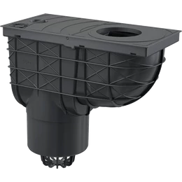 ALCA univerzális esővíz elvezető 300×155/125 mm, függőleges, fekete