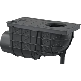 ALCA univerzális esővíz elvezető 300×155/110 mm, vízszintes, fekete