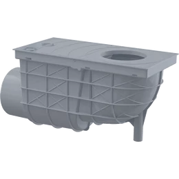 ALCA univerzális esővíz elvezető 300×155/110 mm, vízszintes, szürke