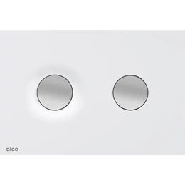 ALCA Dot.Dot nyomólap a falsík alatti szerelési rendszerekhez, fehér-matt/króm-matt
