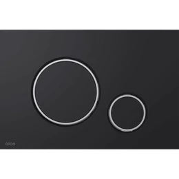 ALCA Thin nyomólap a falsík alatti szerelési rendszerekhez, fekete-matt/króm-fényes ALCA Thin nyomólap a falsík alatti szerelési rendszerekhez, fekete-matt/króm-fényes