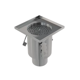 ALCA ipari rozsdamentes pontlefolyó 150×150, AISI 304