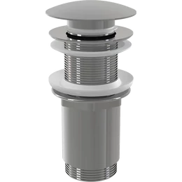 ALCA CLICK/CLACK mosdó leeresztő 5/4", túlfolyó nélkül, fémből, nagy króm dugóval ALCA CLICK/CLACK mosdó leeresztő 5/4", túlfolyó nélkül, fémből, nagy króm dugóval
