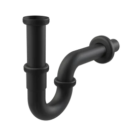 ALCA "U" alakú mosdószifon DN32, 5/4" hollandi anyával, fekete-matt ALCA "U" alakú mosdószifon DN32, 5/4" hollandi anyával, fekete-matt