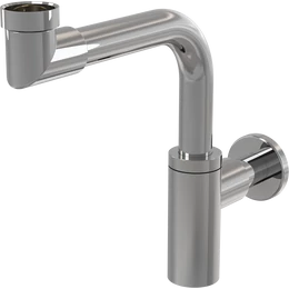 ALCA mosdószifon DN32 DESIGN, fém, helytakarékos