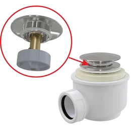 ALCA CLICK/CLACK lefolyó készlet, fém ALCA CLICK/CLACK lefolyó készlet, fém