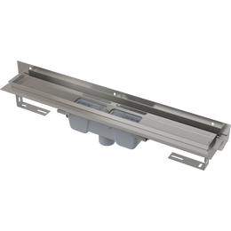 ALCA APZ1004 Flexible zuhanyfolyóka falhoz állítható, peremmel perforált rácsokhoz, függőleges lefolyóval