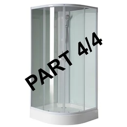 AQUALINE Aigo íves zuhanybox sarokprofilok