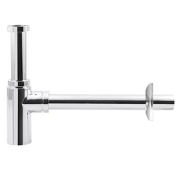 AQUALINE mosdó szifon szorító anyával, 5/4"-32 mm, réz/króm