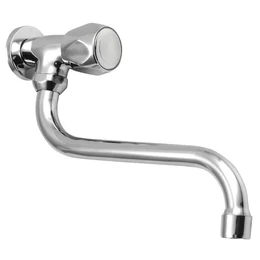 AQUALINE faliszelep kifolyóval, 1/2", króm