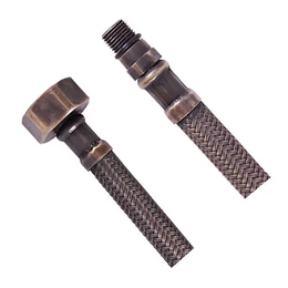 AQUALINE flexibilis bekötőcső M10×3/8", 35 cm, bronz AQUALINE flexibilis bekötőcső M10×3/8", 35 cm, bronz