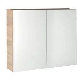AQUALINE Vega tükrösszekrény, 80×70×18 cm, platinatölgy
