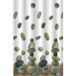 AQUALINE zuhanyfüggöny, 180×200 cm, kövek