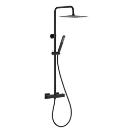 KFA ARMATURA Logon prémium termosztátos zuhanyrendszer, fekete KFA ARMATURA Logon prémium termosztátos zuhanyrendszer, fekete