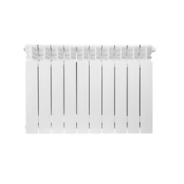 KFA ARMATURA G500F alumínium radiátor - fehér, ezüst ionokkal - 10 tagos
