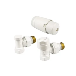 KFA ARMATURA Komfort Pro sarok termosztát szett, fehér KFA ARMATURA Komfort Pro sarok termosztát szett, fehér