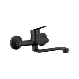 KFA ARMATURA Sparc fali mosogató csaptelep, fekete