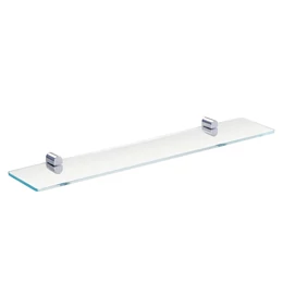 BEMETA Organic fali polctartó, 600×40×116 mm, króm/üveg BEMETA Organic fali polctartó, 600×40×116 mm, króm/üveg
