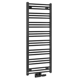 BRUCKNER Albrecht radiátor, középső bekötéssel, 500×1250 mm, matt fekete