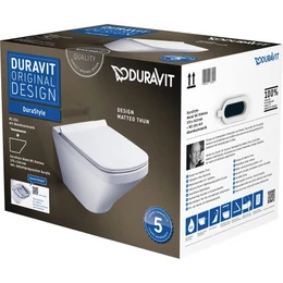 DURAVIT DuraStyle öblítőperem nélküli Rimless fali WC-szett