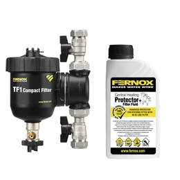 FERNOX TF1 Compact Filter 3/4" + Protector+ Filter Fluid