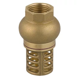 FERRO lábszelep rugó nélkül, réz tányérral, réz szűrővel, 3/4" FERRO lábszelep rugó nélkül, réz tányérral, réz szűrővel, 3/4"
