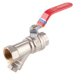 FERRO F-Comfort golyóscsap szűrővel, lapátkarral 3/4" BB PN16 FERRO F-Comfort golyóscsap szűrővel, lapátkarral 3/4" BB PN16