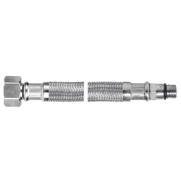 FERRO acélborítású flexibilis bekötőcső vízre (csaptelep bekötőcső) 3/8"×M10×1 rövid véggel 60 cm FERRO acélborítású flexibilis bekötőcső vízre (csaptelep bekötőcső) 3/8"×M10×1 rövid véggel 60 cm