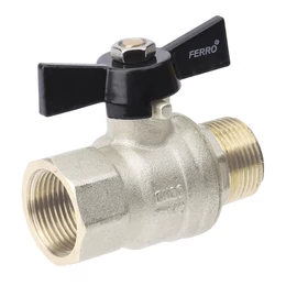 FERRO Herkules V17 típusú gömbcsap pillangókarral 1/2" fix KB PN40 FERRO Herkules V17 típusú gömbcsap pillangókarral 1/2" fix KB PN40