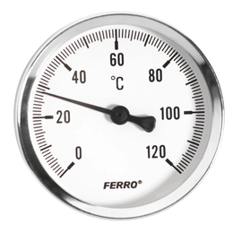 Hátsó csatlakozású hőmérő, 40 mm