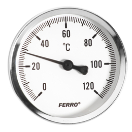 Hátsó csatlakozású hőmérő, 40 mm