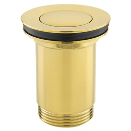 FERRO lefolyószelep G5/4 Click-Clack túlfolyós mosdóhoz, arany FERRO lefolyószelep G5/4 Click-Clack túlfolyós mosdóhoz, arany