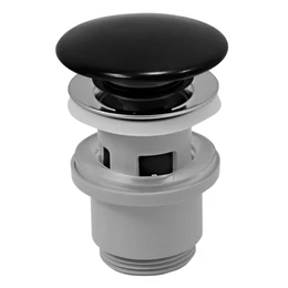 FERRO G5/4 lefolyószelep Click-Clack túlfolyós mosdóhoz, fekete kerámia dugóval FERRO G5/4 lefolyószelep Click-Clack túlfolyós mosdóhoz, fekete kerámia dugóval