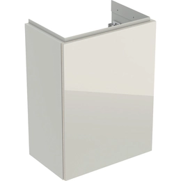GEBERIT Acanto alsó szekrény kézmosóhoz, egy ajtóval és bűzzárral, 36 cm, homokszürke/homokszürke