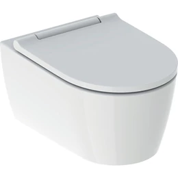 GEBERIT One fali WC mélyöblítésű, zárt forma, TurboFlush, WC-ülőkével