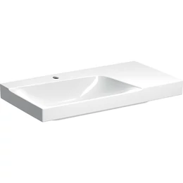 GEBERIT Xeno2 mosdó pakolófelülettel, 90 cm, csapfurat középen, lerakófelület jobb oldalon GEBERIT Xeno2 mosdó pakolófelülettel, 90 cm, csapfurat középen, lerakófelület jobb oldalon