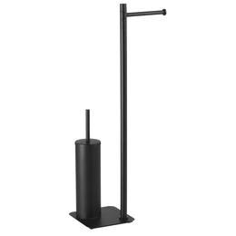 GEDY Artu álló WC papír és kefe tartó, 670 mm, matt fekete GEDY Artu álló WC papír és kefe tartó, 670 mm, matt fekete