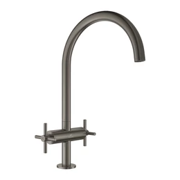 GROHE Atrio kétfogantyús mosogató csaptelep 1/2" L-es méret, brushed hard graphite