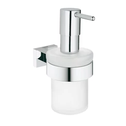 GROHE Essentials Cube szappanadagoló, tartókonzollal GROHE Essentials Cube szappanadagoló, tartókonzollal
