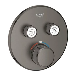 GROHE Grohtherm SmartControl termosztát falsík mögötti telepítéshez, 2 fogyasztóra, brushed hard graphite