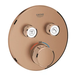 GROHE Grohtherm SmartControl termosztát falsík mögötti telepítéshez, 2 fogyasztóra, brushed warm sunset