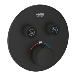 GROHE Grohtherm SmartControl termosztát falsík mögötti telepítéshez, 2 fogyasztóra, phantom black