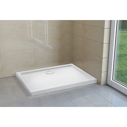 H2O Nero D slim szögletes aszimmetrikus zuhanytálca, szifonnal H2O Nero D slim szögletes aszimmetrikus zuhanytálca, szifonnal