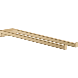 HANSGROHE AddStoris törölköző tartó, kétágú villa, szálcsiszolt bronz