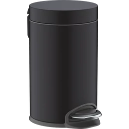 HANSGROHE AddStoris szemetes kuka, pedállal, matt fekete HANSGROHE AddStoris szemetes kuka, pedállal, matt fekete