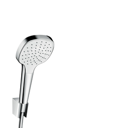 HANSGROHE Croma Select E zuhanytartó szett 1jet 125 cm-es zuhanycsővel, fehér/króm